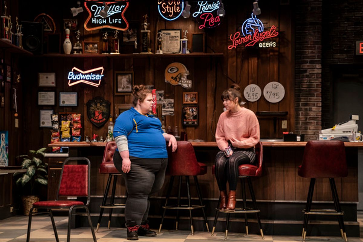 Mary Taylor (Brielle) and Angela Morris (Maddy) at 