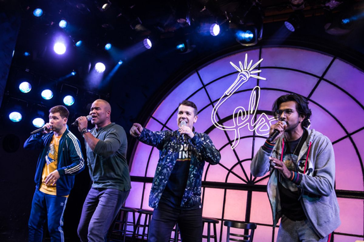 Chris Sullivan, Christopher Jackson, Anthony Veneziale,and Utkarsh Ambudkar at 