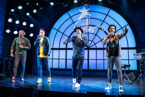 Christopher Jackson, Chris Sullivan, AnthonyVeneziale, and Utkarsh Ambudkar Photo