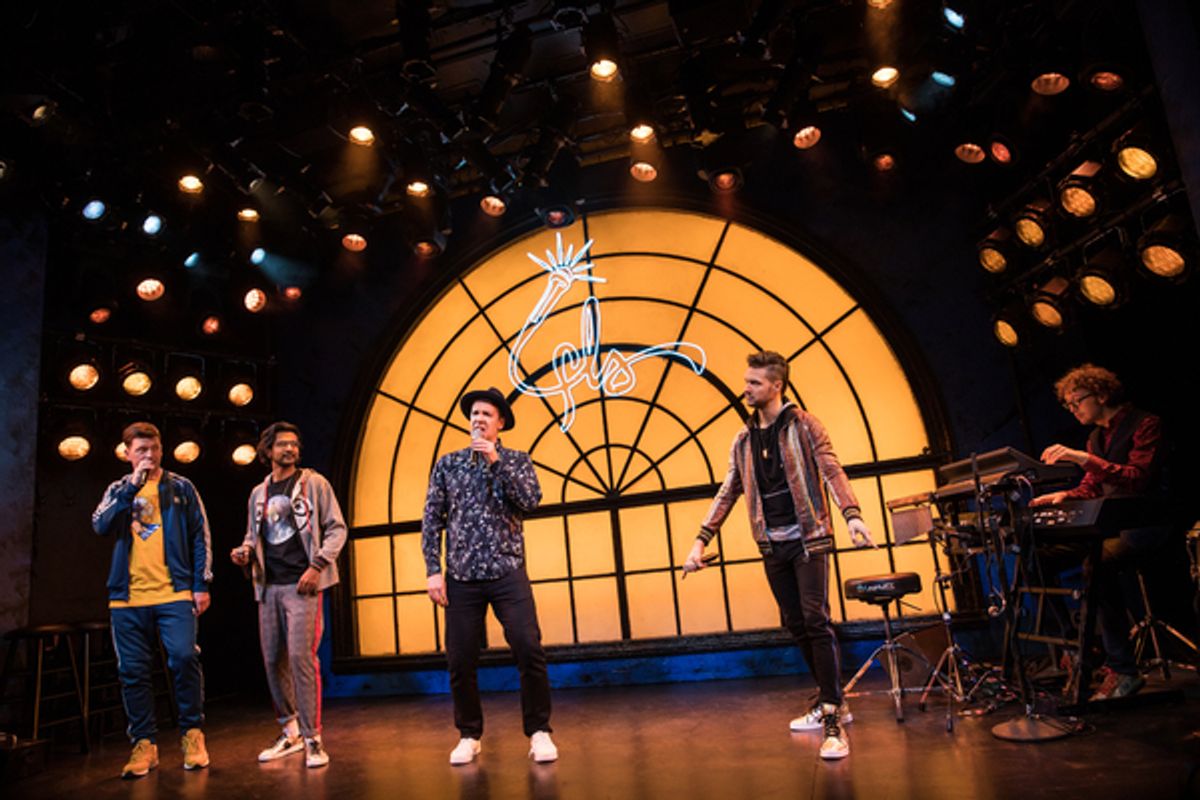 Chris Sullivan, Utkarsh Ambudkar, Anthony Veneziale, Andrew Bancroft, and Arthur Lewis at 