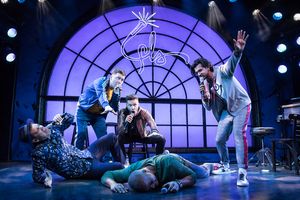 Anthony Veneziale, Chris Sullivan, Andrew Bancroft, Christopher Jackson, and Utkarsh  Photo