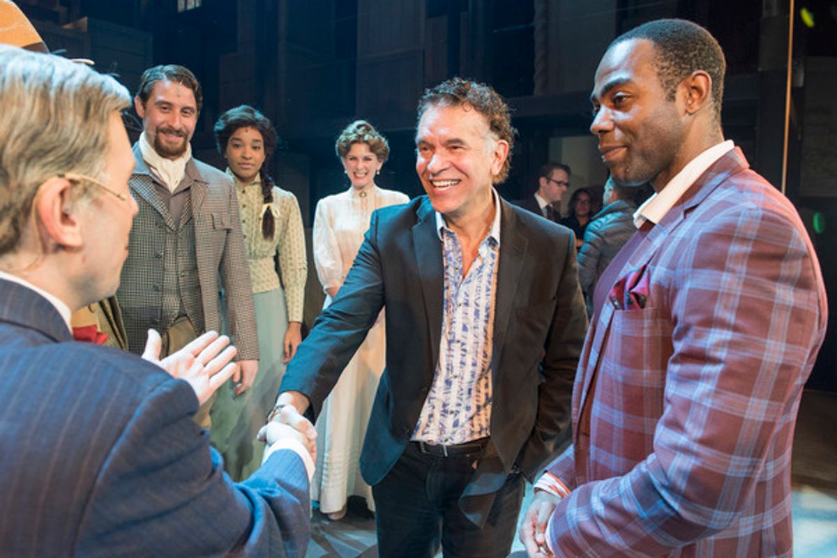 Clifton Duncan, Brian Stokes Mitchell. and cast members of RAGTIME at 