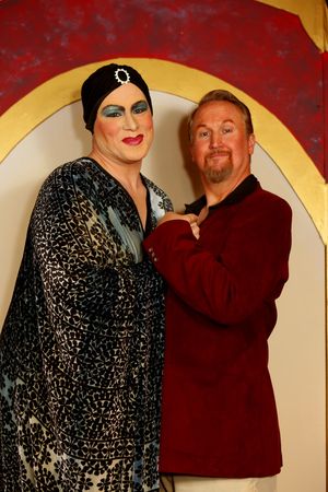 Zachary Allen Farmer (Albin/Zaza) and Robert Doyle (Georges) @ BroadwayWorld Zachary Allen Farmer (Albin/Zaza) and Robert Doyle (Georges) Photo