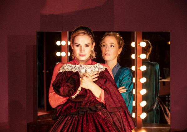 Gillian Anderson and Lily James  Photo