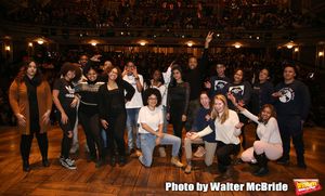 Sean Green Jr. with student performers  Photo