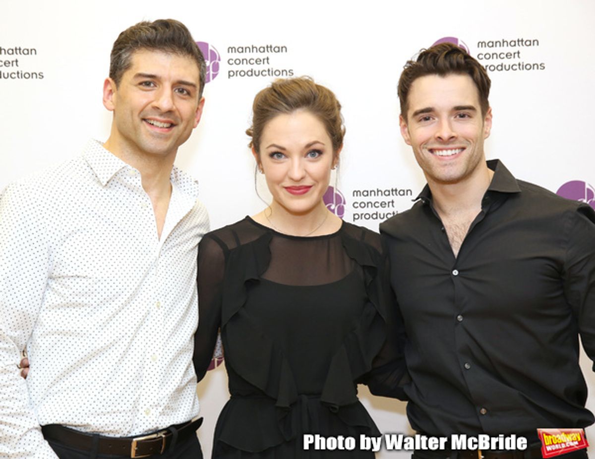 Laura Osnes, Tony Yazbeck and Corey Cott at 