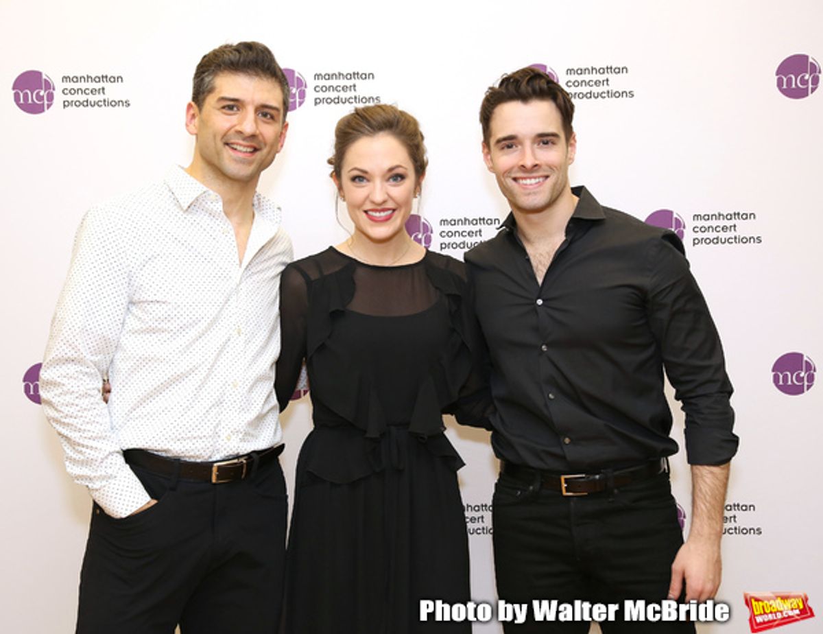 Laura Osnes, Tony Yazbeck and Corey Cott at 