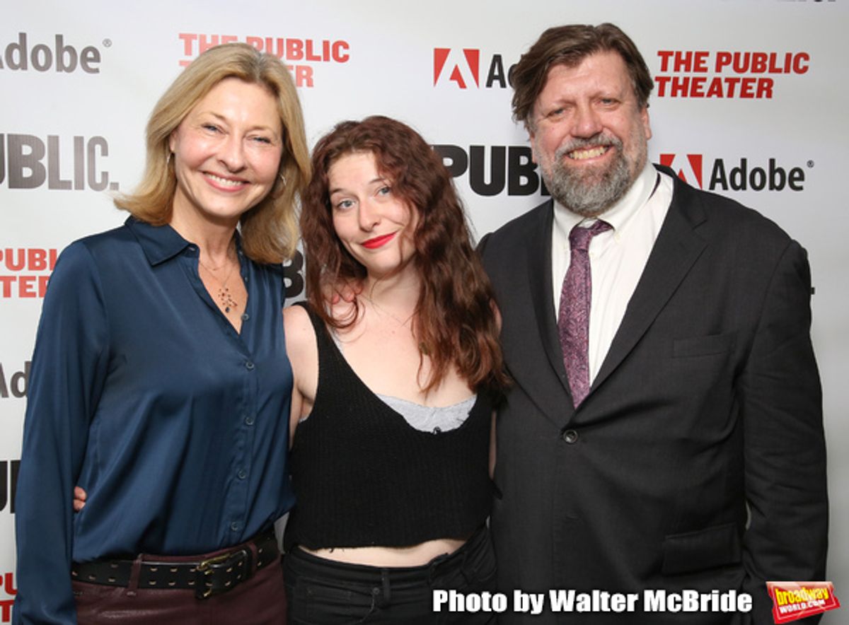 Laurie Eustis, Kyle Brown and Oskar Eustis at 