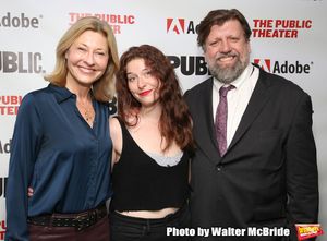 Laurie Eustis, Kyle Brown and Oskar Eustis @ BroadwayWorld Laurie Eustis, Kyle Brown and Oskar Eustis Photo