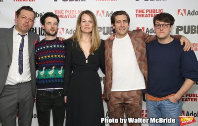 Simon Stephens, Tom Sturridge, Carrie Cracknell, Jake Gyllenhaal an Nick Payne Photo