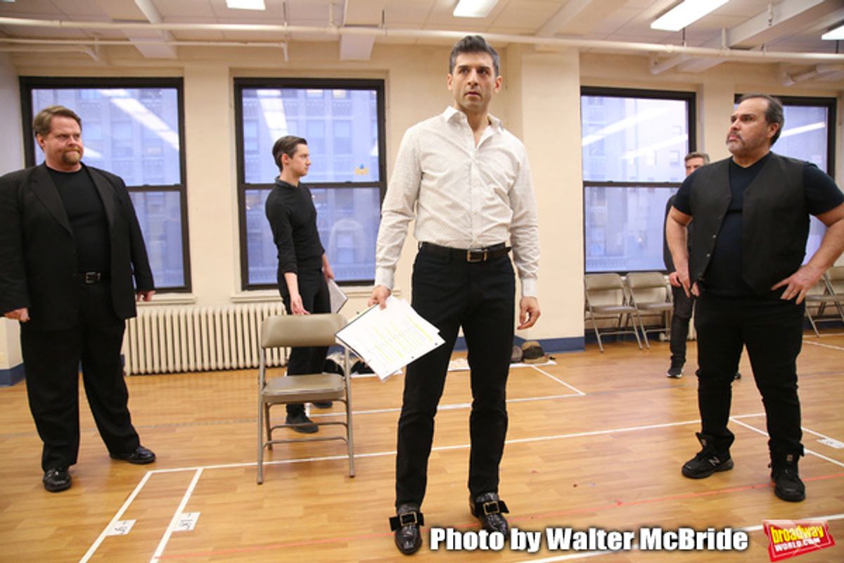 Tony Yazbeck and cast at In Rehearsal With THE SCARLET PIMPERNEL