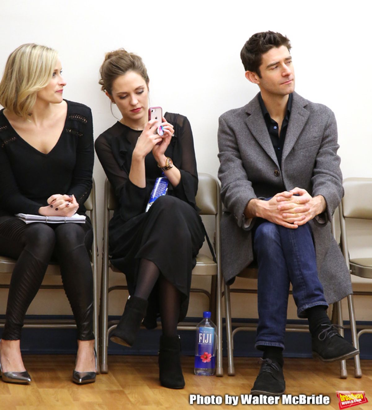 Dana Costello, Laura Osnes and Drew Gehling  at 