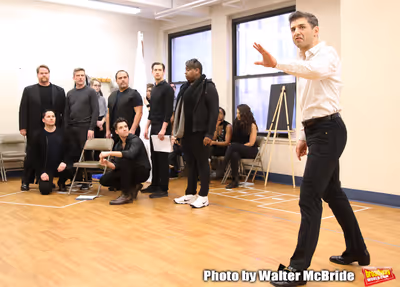 Tony Yazbeck and cast  Photo