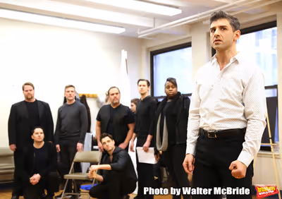 Tony Yazbeck and cast  Photo