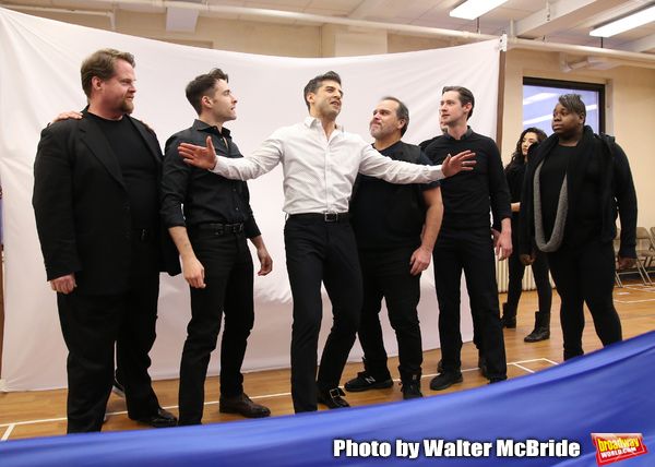 John Treacy Egan, Corey Cott, Tony Yazbeck,  Eliseo Roman, Chris Dwan and Alex Newell Photo