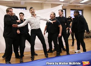 John Treacy Egan, Corey Cott, Tony Yazbeck,  Eliseo Roman, Chris Dwan and Alex Newell Photo