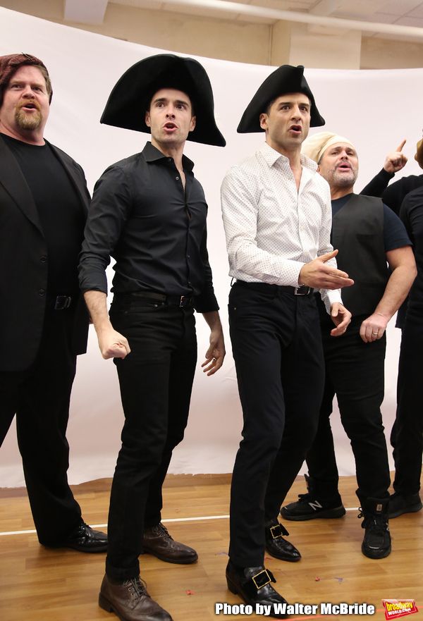 John Treacy Egan, Corey Cott, Tony Yazbeck and Eliseo Roman  Photo
