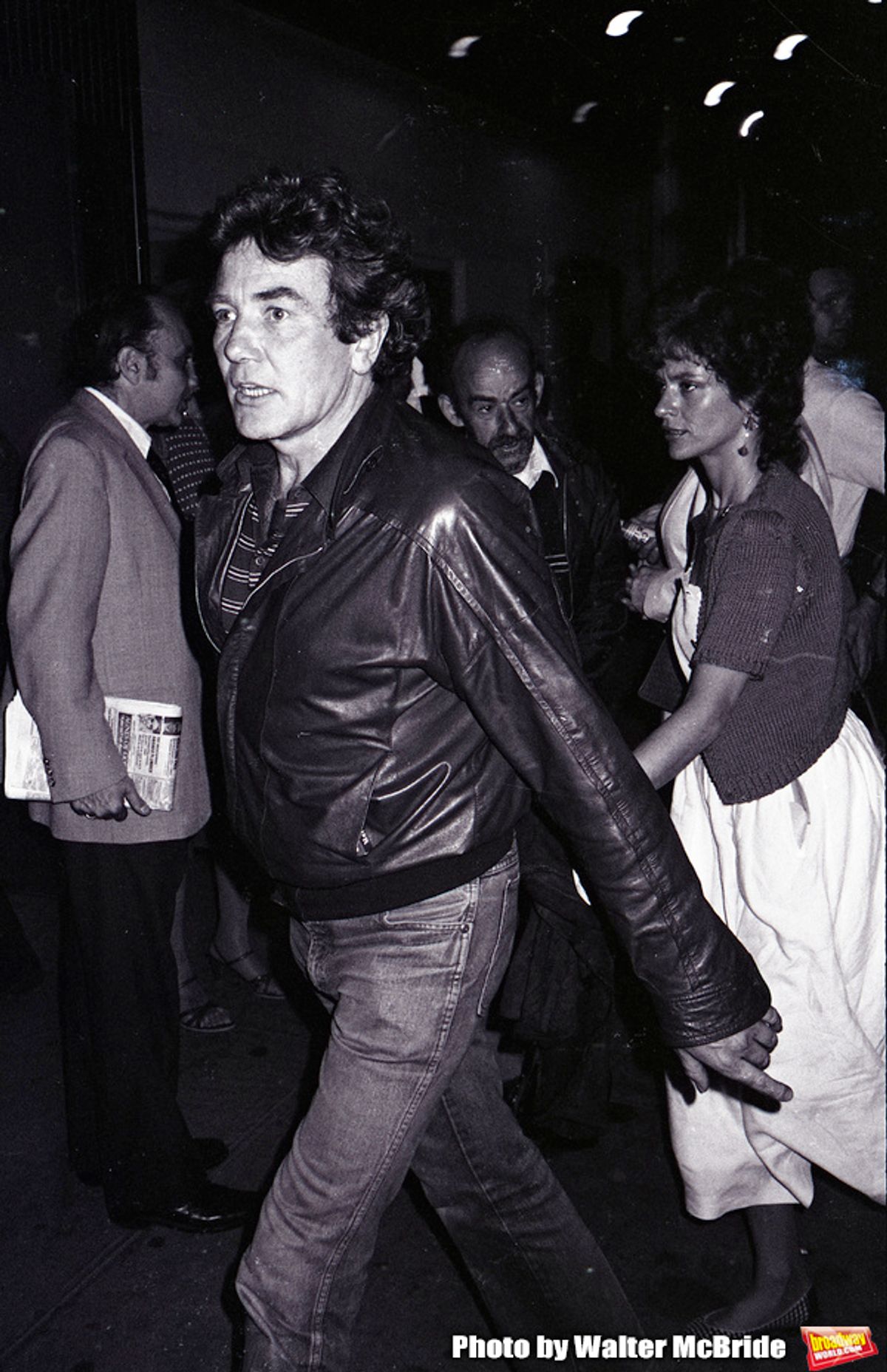 Albert Finney and Janet Susman attends a Broadway Show on September 30, 1981 in New York City. at 