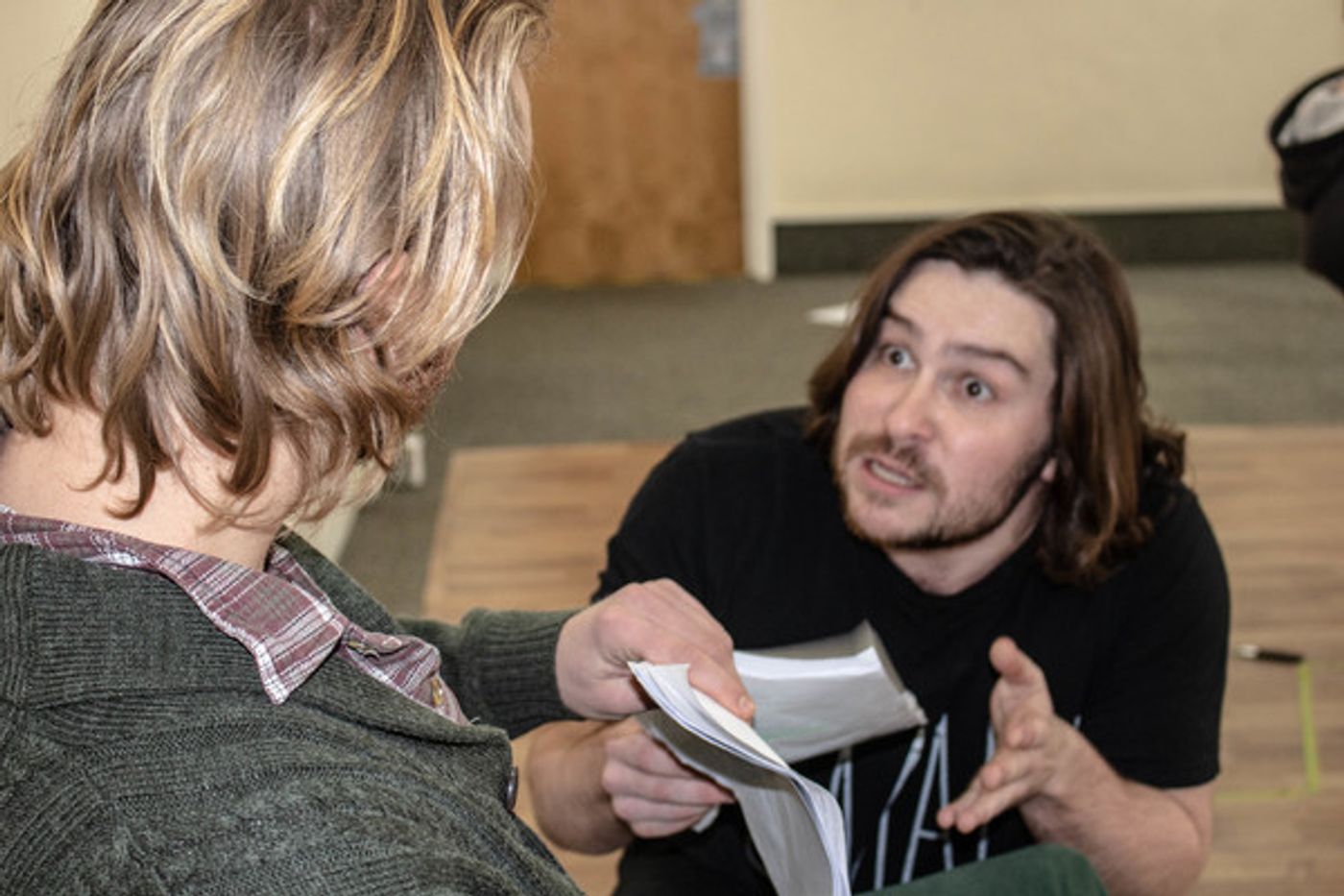 Photo Flash: Inside Rehearsal For WE'RE STAYING RIGHT HERE at Park Theatre  Image