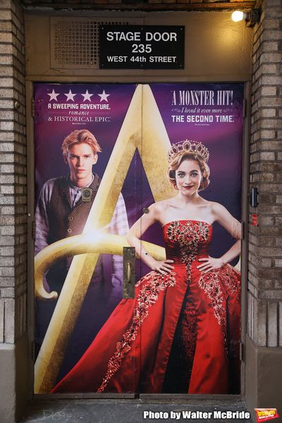 Theatre Marqee for "Anastasia" starring Christy Altomare and Cody Simpson at the Broa Photo
