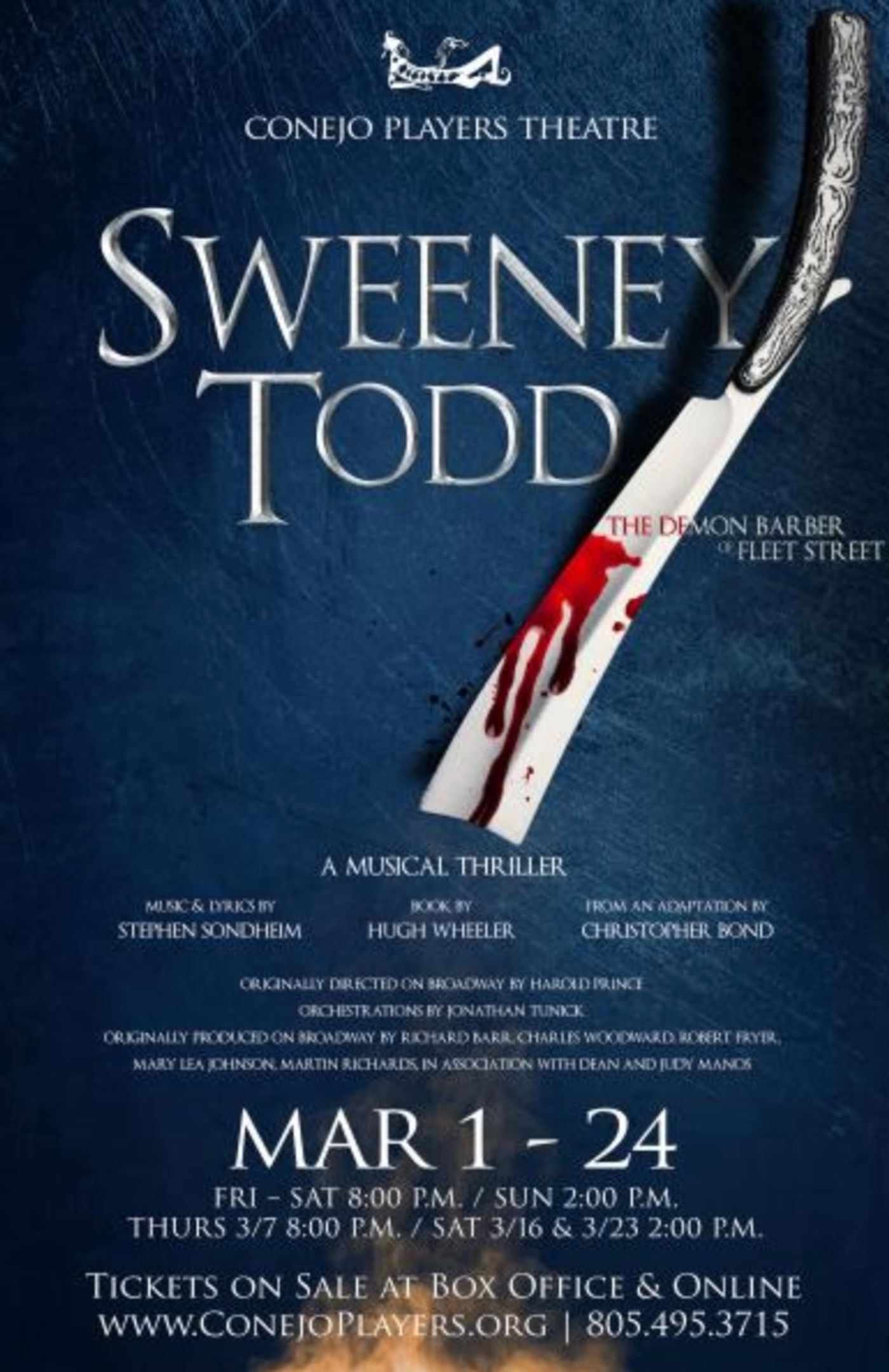 Conejo Players Theatre Presents the Macabre Musical Sweeney Todd  Image