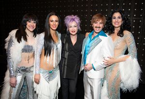 Cyndi Lauper and the cast of The Cher Show Photo