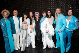 Cyndi Lauper and the cast of The Cher Show Photo