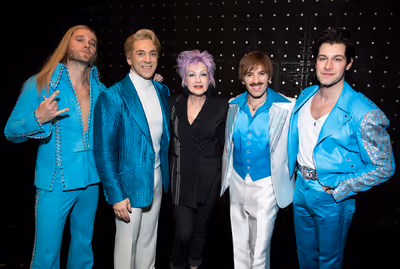 Cyndi Lauper and the cast of The Cher Show Photo