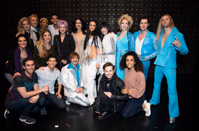 Cyndi Lauper and the cast of The Cher Show Photo