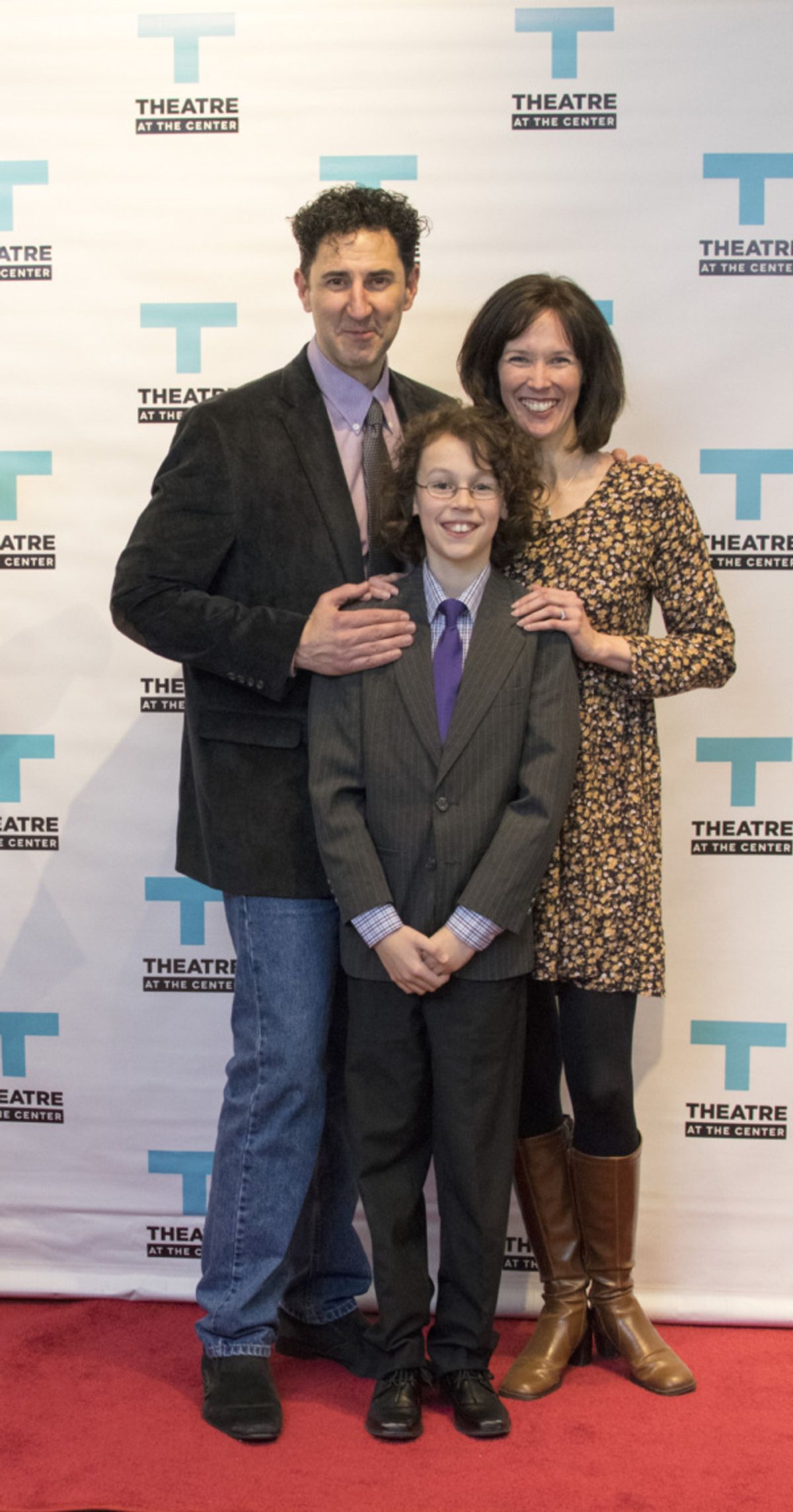 Sean Fortunato and wife and TATC Artistic Director Linda Fortunato with their son Asher at 