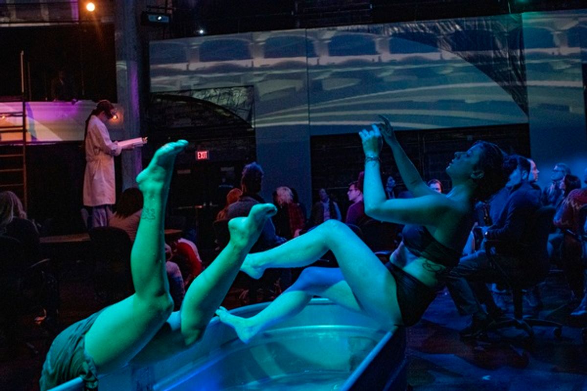 Kat Shy, Faye Hargate, and ensemble  at 