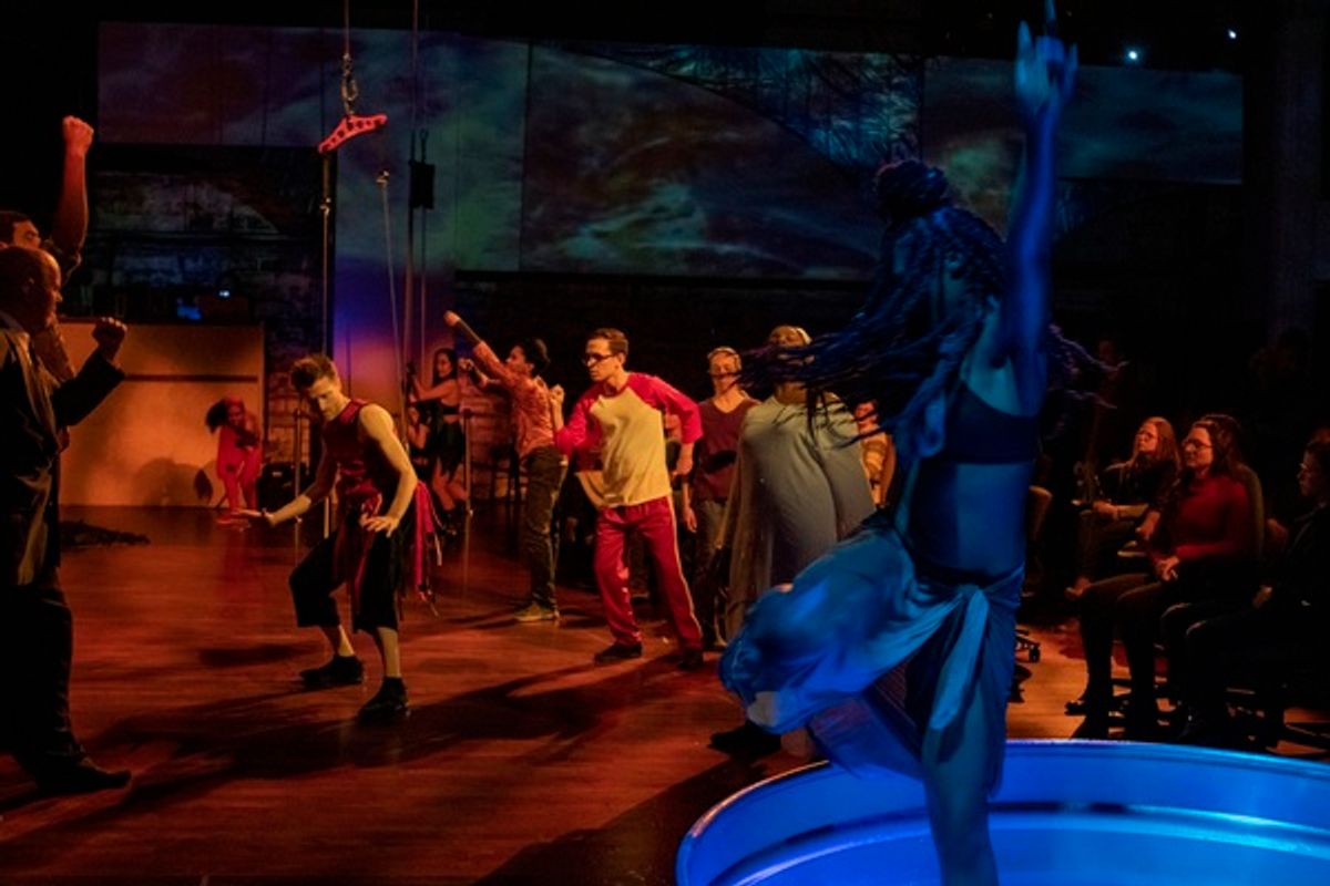 Adam Seeholzer, Mary-Francis R. Miller, and ensemble at 