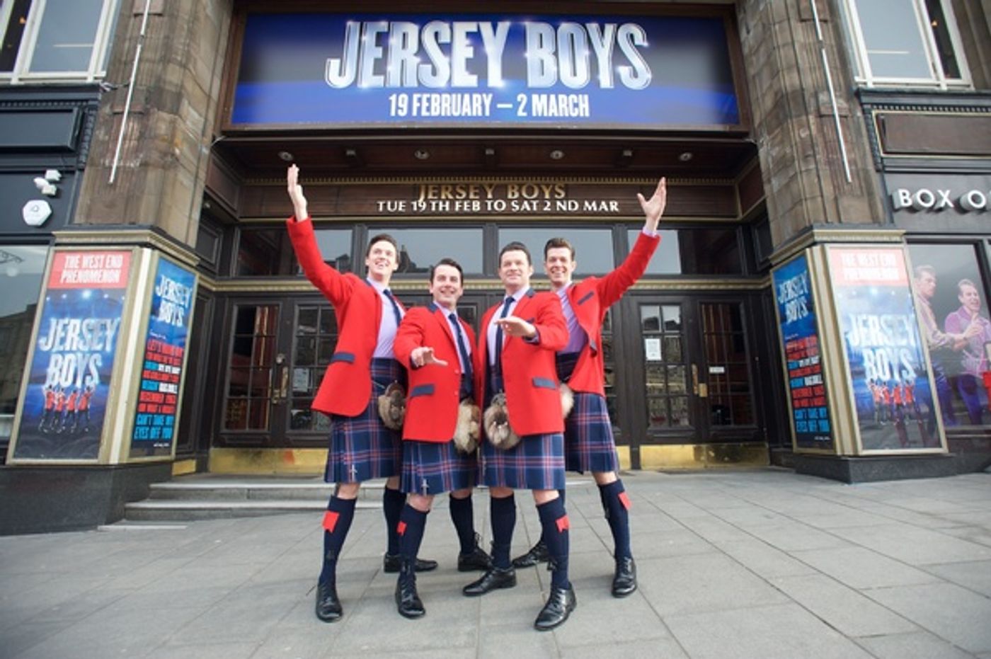 Photo Flash: UK and Ireland Touring Cast of JERSEY BOYS Walks Like a (Scots)Man!  Image