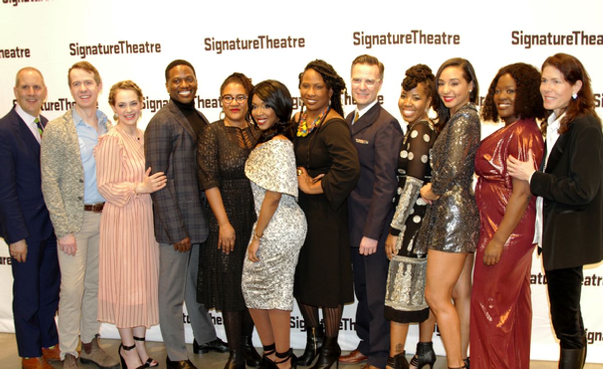 Harold Wolpert, Kamilah Forbes, Lynn Nottage and Paige Evans at 