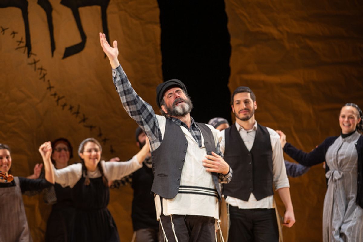 Steven Skybell and Cast of FIDDLER ON THE ROOF at 