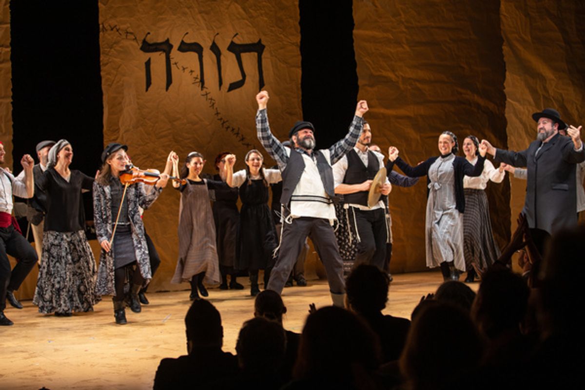 Steven Skybell and Cast of FIDDLER ON THE ROOF at 