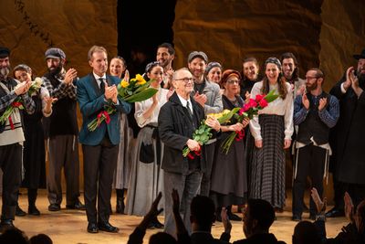 Joel Grey and Cast of FIDDLER ON THE ROOF Photo