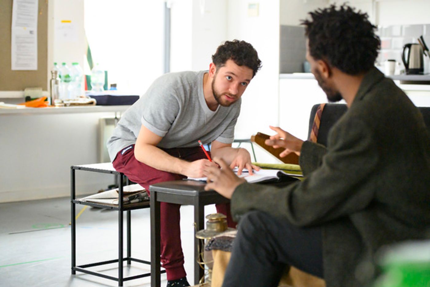 Photo Flash: Inside Rehearsal For BLOOD KNOT at Orange Tree Theatre Photo Flash: Inside Rehearsal For BLOOD KNOT at Orange Tree Theatre Image