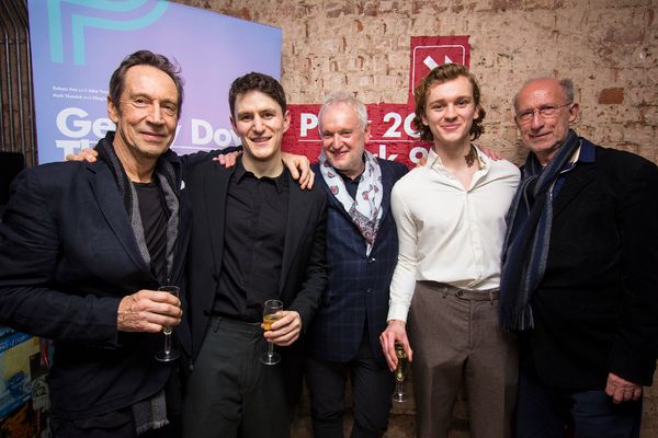 Jonathan Hyde, Ben Allen, Sean Mathias, Harry Lawtey & Martin Sherman Photo