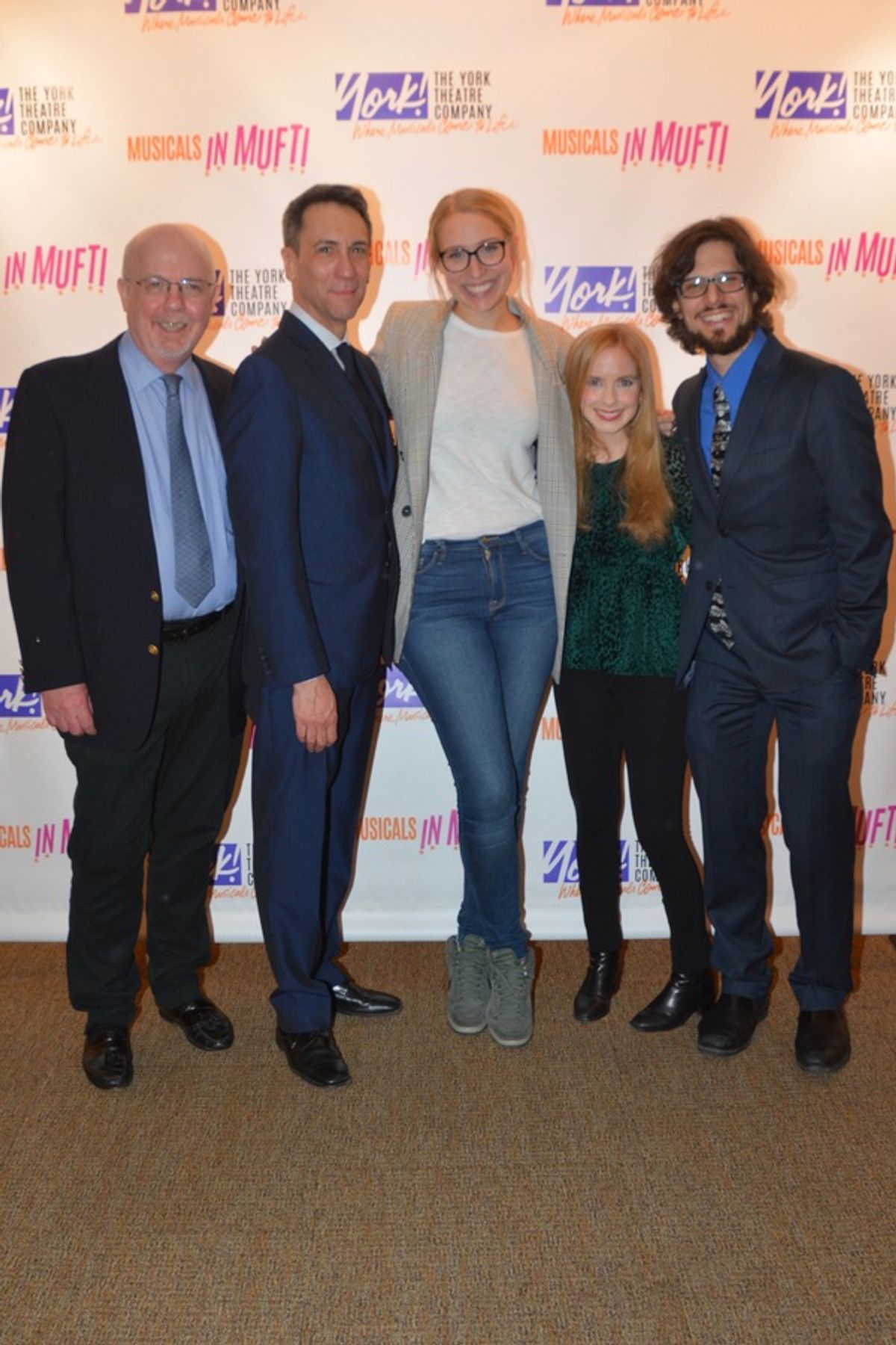 Erik Haagensen (Book Adaption), Robert Sella, Emily Maltby (Director), Caitlin Cohn and Deniz Cordell (Music Director) at 