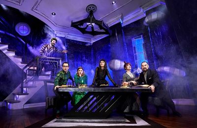 Alex Brightman, Rob McClure, Kerry Butler, Sophia Ann Caruso, Leslie Kritzer and Adam Photo