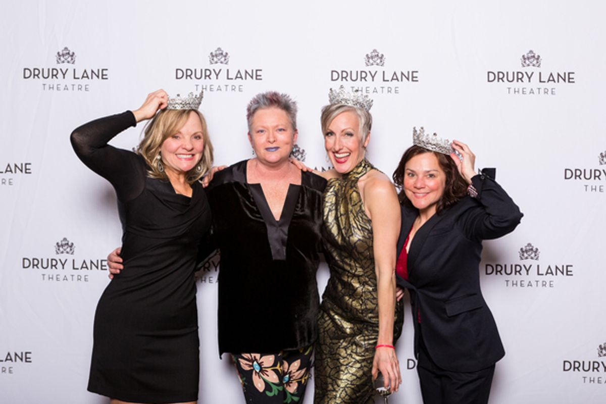 Susie McMonagle (Donna), Choreographer Jane Lanier, McKinley Carter (Tonya) and Elizabeth Ledo (Rosie). Photo by Adam Blaszkiewics at 