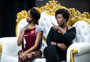 Fedna Jacquet and Crystal Lucas-Perry Photo