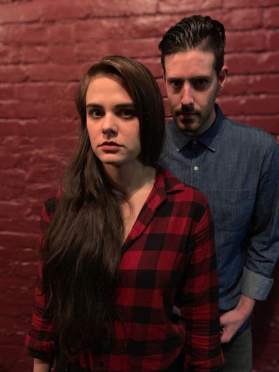 Mackenzie Menter as Miranda, Brendan Cataldo as Calvin. Photo