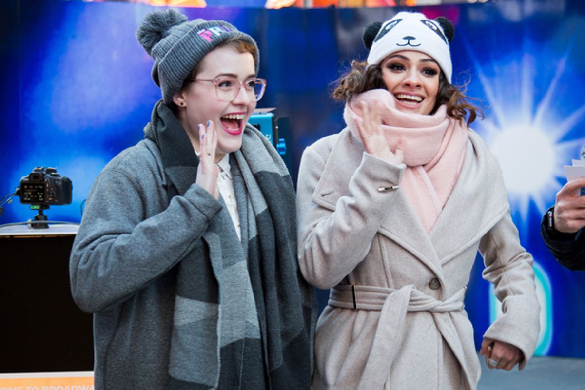 Caitlin Kinnunen, Isabelle McCalla at 