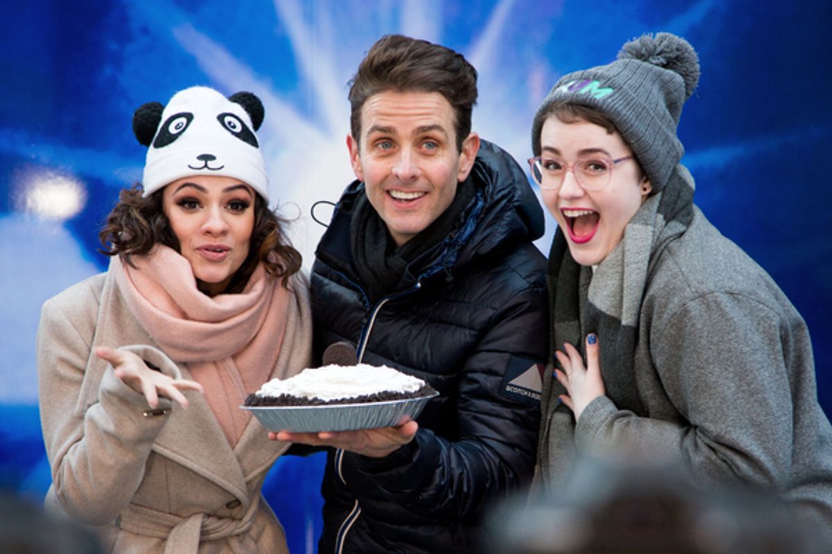 Isabelle McCalla, Joey McIntyre, Caitlin Kinnunen at 