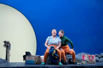 Emily Kuroda and Wai Ching Ho in Endlings.
 Photo