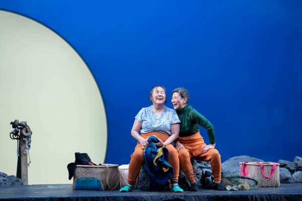 Emily Kuroda and Wai Ching Ho in Endlings.
 Photo