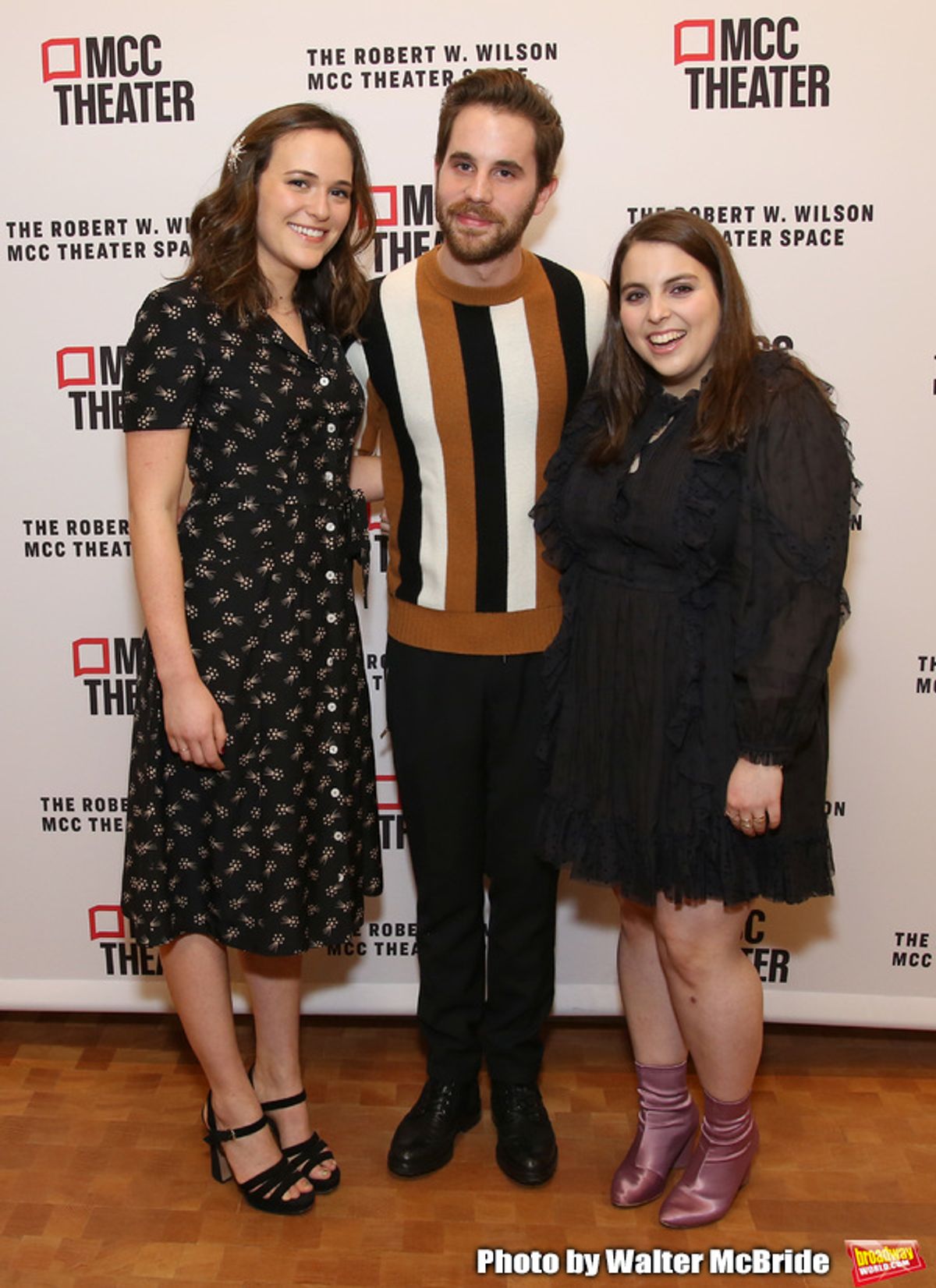 Francesca Carpanini, Ben Platt and Beanie Feldstein at 
