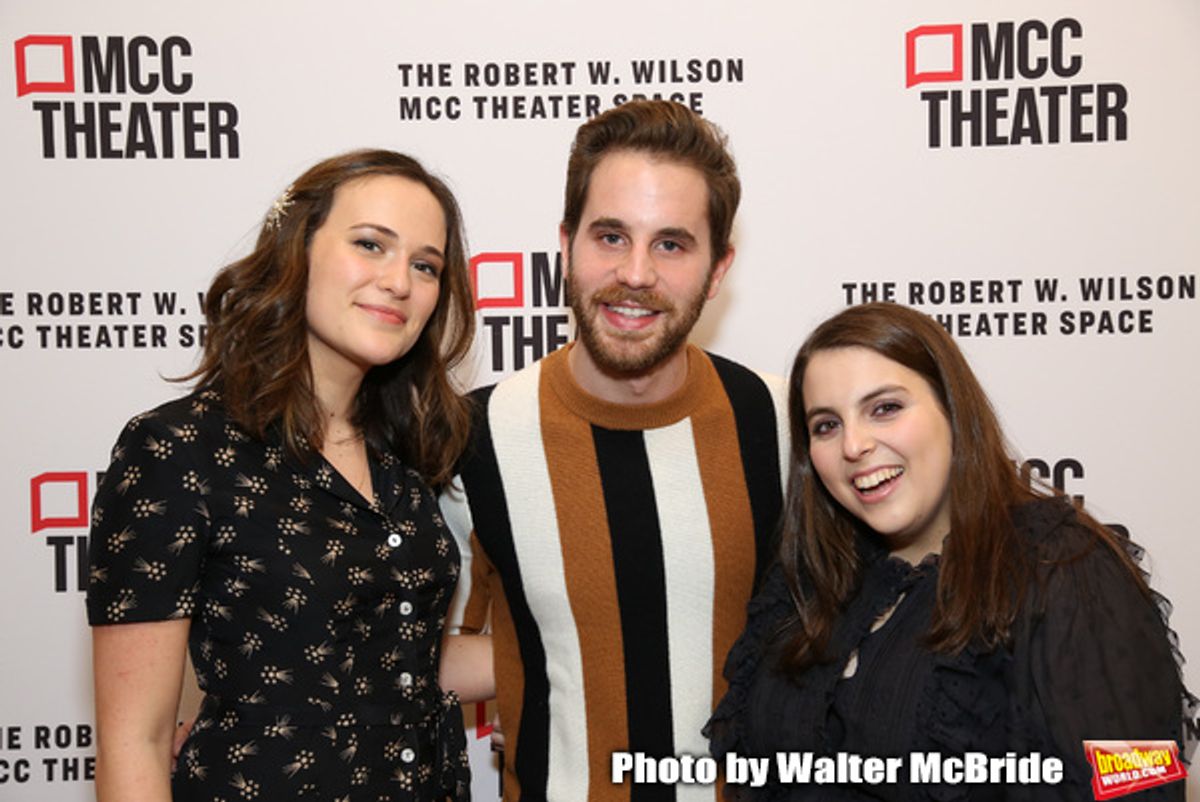 Francesca Carpanini, Ben Platt and Beanie Feldstein at 